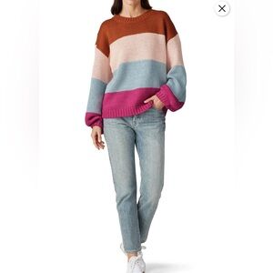 MINKPINK Brown and Pink Knit Sweater